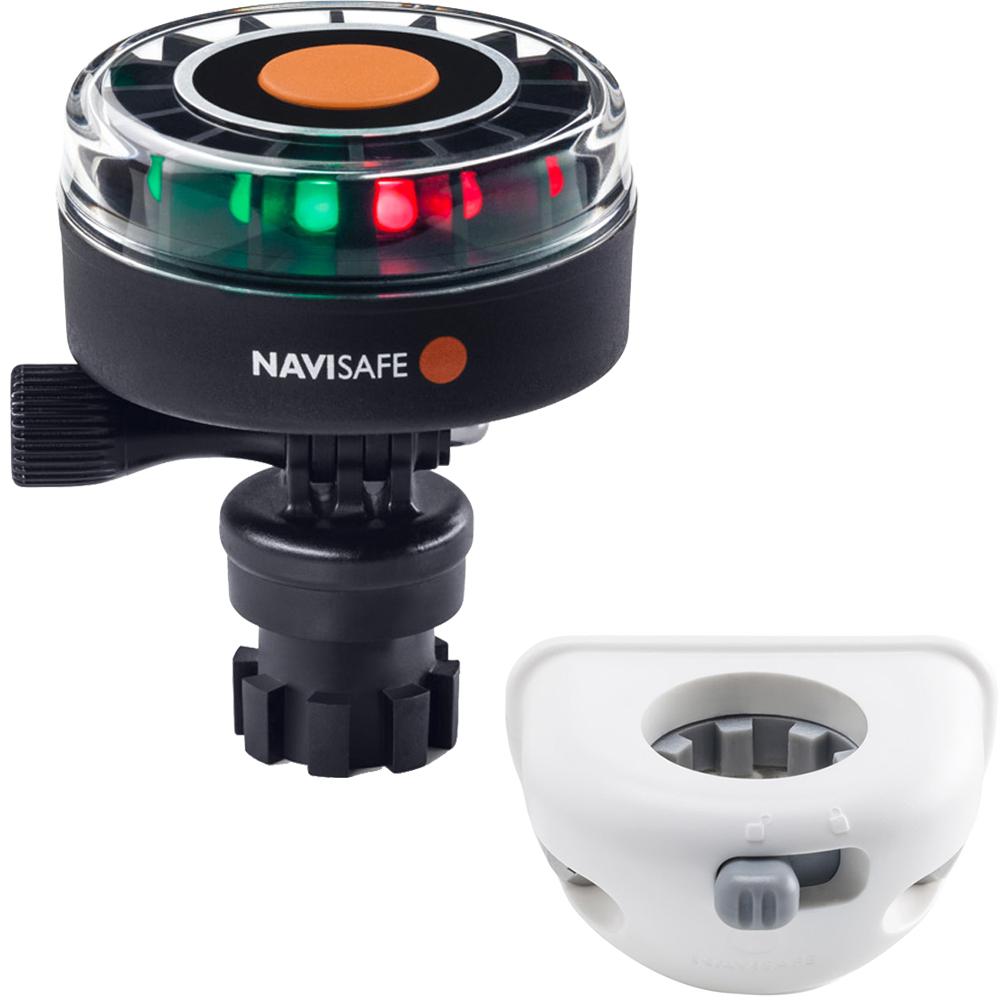 NAVISAFE 340KIT6 NAVILIGHT 2NM TRICOLOR WITH NAVIMOUNT BASE & VERTICAL MOUNT - WHITE - High quality product image showing NAVISAFE 340KIT6 NAVILIGHT 2NM TRICOLOR WITH NAVIMOUNT BASE & VERTICAL MOUNT - WHITE details and features