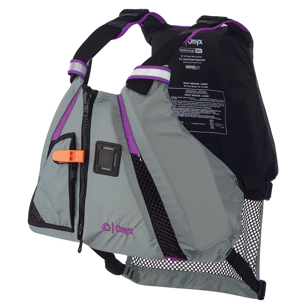 ONYX 122200-600-040-18 MOVEVENT DYNAMIC PADDLE SPORTS VEST - PURPLE/GREY - MEDIUM/LARGE - The Twister Group Tools product