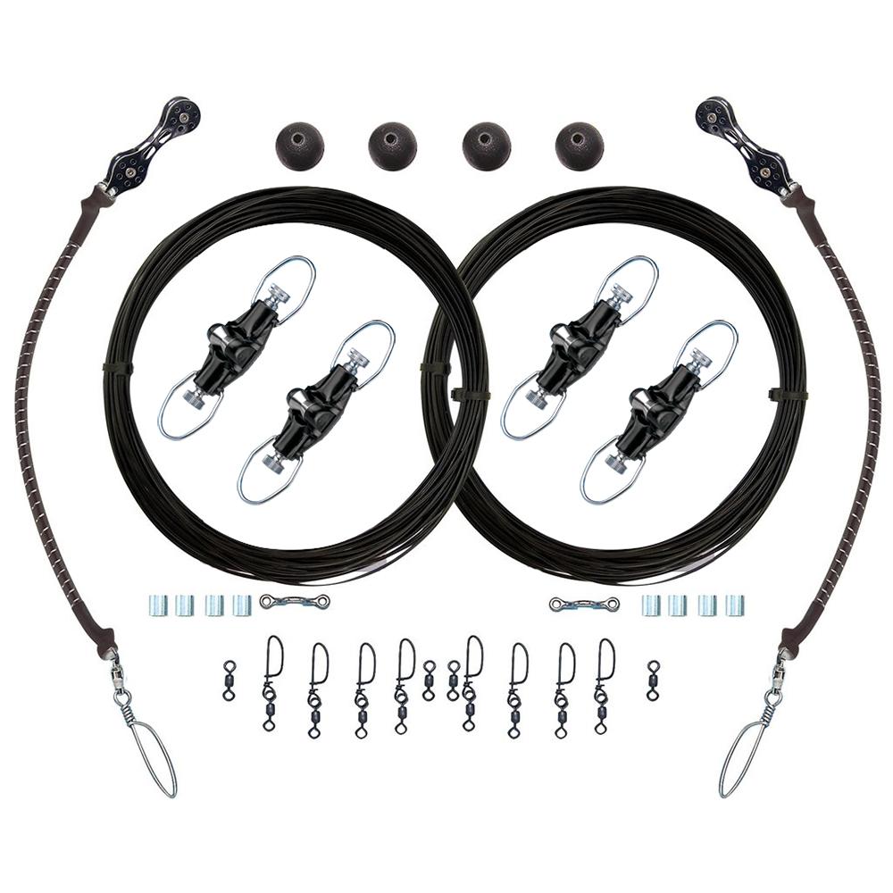 RUPP CA-0026-MO DOUBLE RIGGING KIT W/NOK-OUTS - 320FT BLACK MONO - High quality product image showing RUPP CA-0026-MO DOUBLE RIGGING KIT W/NOK-OUTS - 320FT BLACK MONO details and features