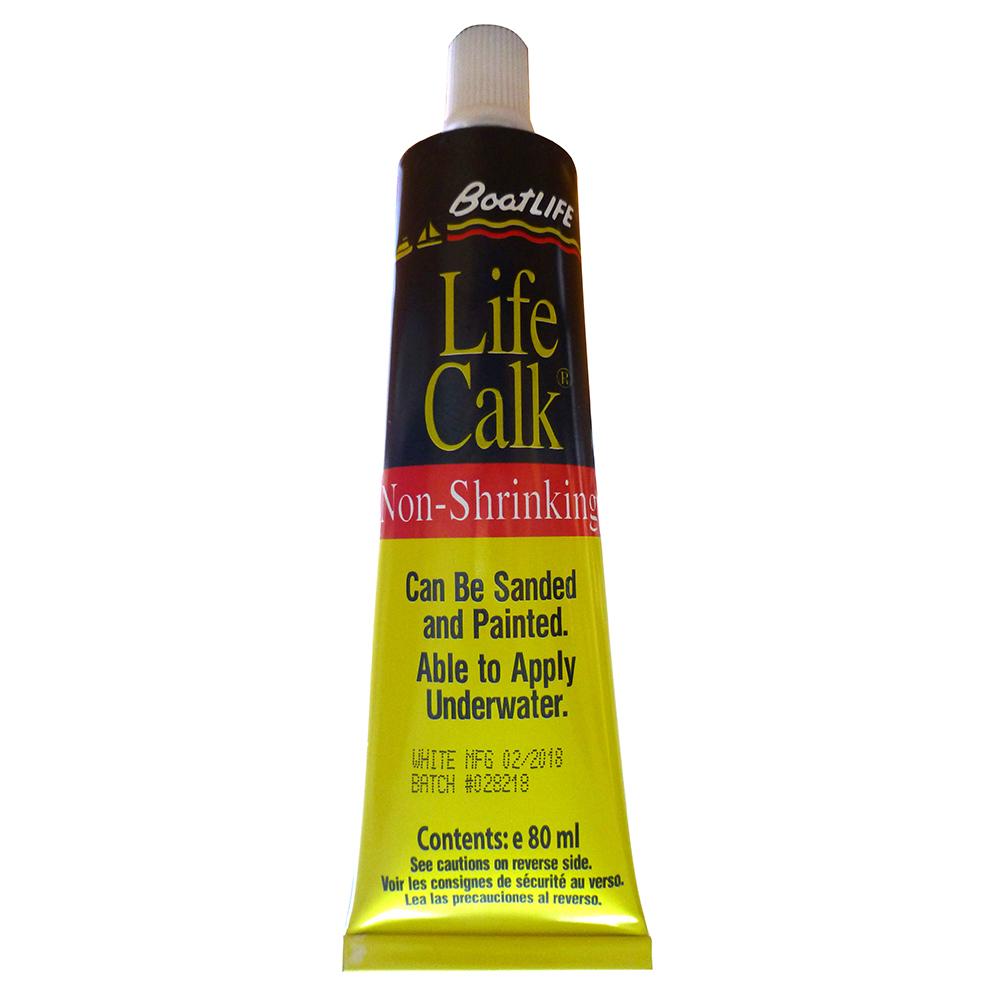 BOATLIFE 1030 LIFE-CALK SEALANT TUBE - NON-SHRINKING - 2.8 FL. OZ - WHITE - High quality product image showing BOATLIFE 1030 LIFE-CALK SEALANT TUBE - NON-SHRINKING - 2.8 FL. OZ - WHITE details and features