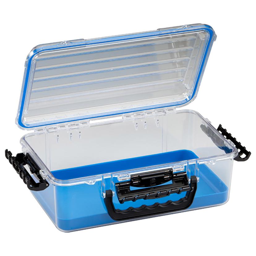 PLANO 147000 GUIDE SERIES WATERPROOF CASE 3700 - BLUE/CLEAR