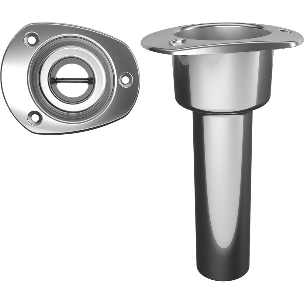 MATE SERIES C2000ND STAINLESS STEEL 0° ROD & CUP HOLDER - OPEN - OVAL TOP - High quality product image showing MATE SERIES C2000ND STAINLESS STEEL 0° ROD & CUP HOLDER - OPEN - OVAL TOP details and features
