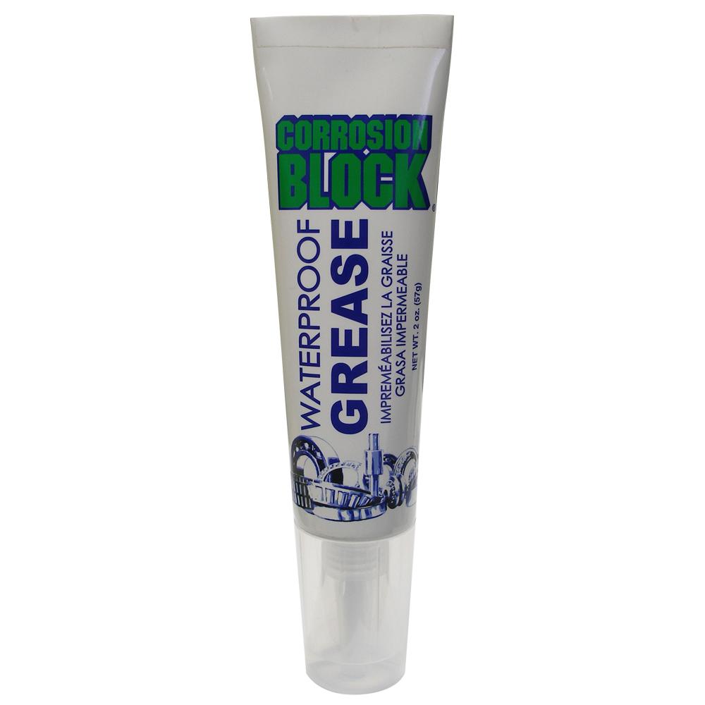 CORROSION BLOCK 25002 HIGH PERFORMANCE WATERPROOF GREASE - 2OZ TUBE - NON-HAZMAT, NON-FLAMMABLE & NON-TOXIC - High quality product image showing CORROSION BLOCK 25002 HIGH PERFORMANCE WATERPROOF GREASE - 2OZ TUBE - NON-HAZMAT, NON-FLAMMABLE & NON-TOXIC details and features