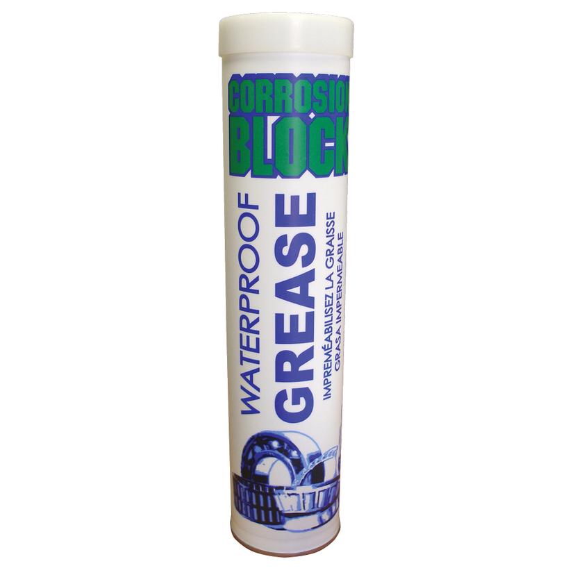CORROSION BLOCK 25014 HIGH PERFORMANCE WATERPROOF GREASE - 14OZ CARTRIDGE - NON-HAZMAT, NON-FLAMMABLE & NON-TOXIC