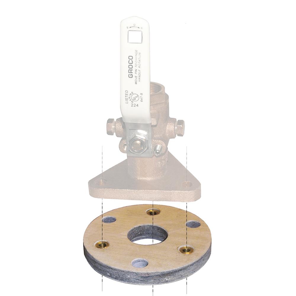 GROCO BB-2 BACKING BLOCK F/1-1/4 INCH & 1-1/2 INCH SEACOCKS - High quality product image showing GROCO BB-2 BACKING BLOCK F/1-1/4 INCH & 1-1/2 INCH SEACOCKS details and features