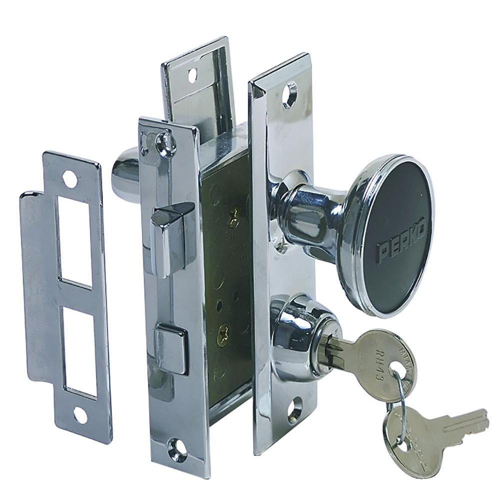 PERKO 0927DP0CHR MORTISE LOCK SET W/BOLT - The Twister Group Tools product