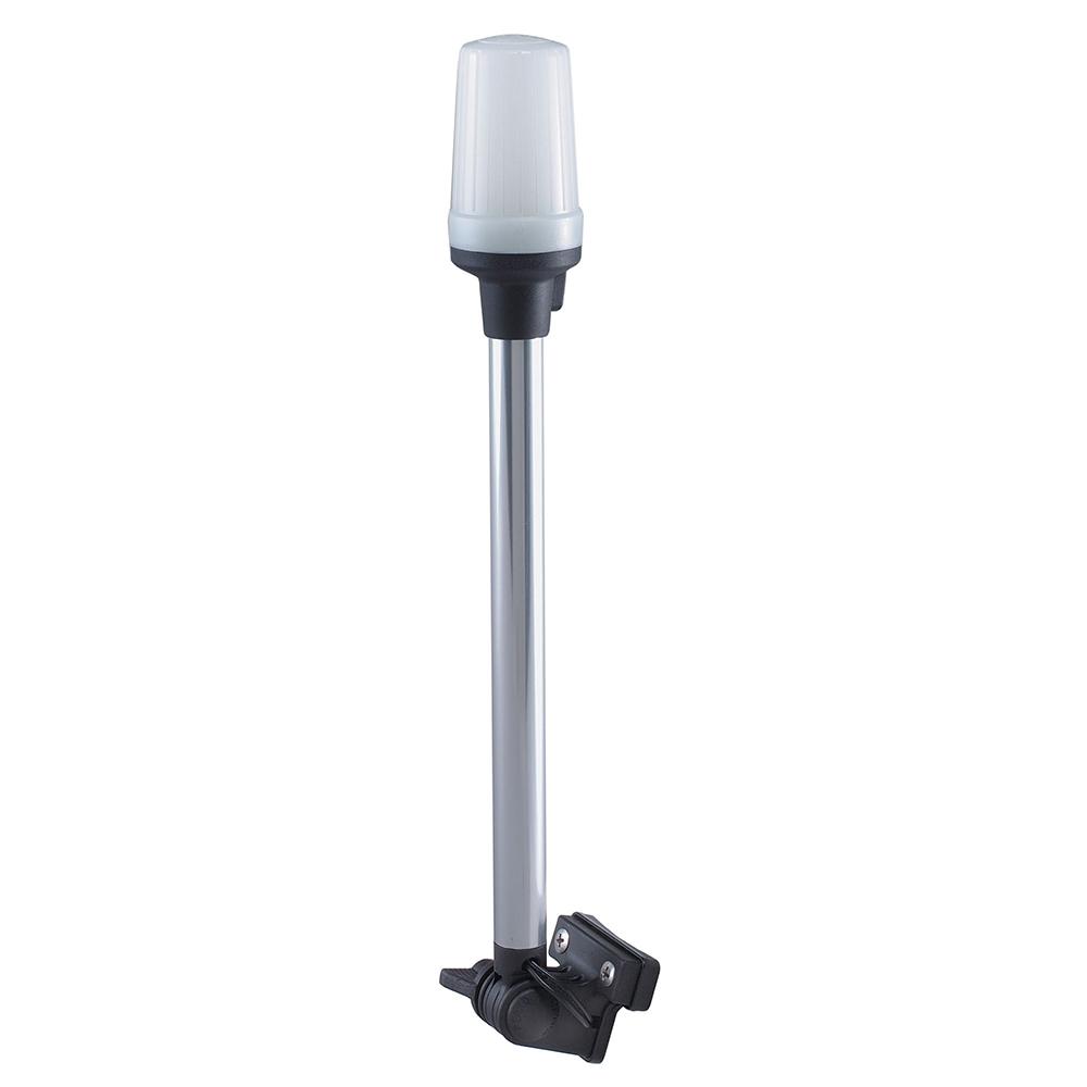 PERKO 1134DP0CHR FOLD DOWN ALL-ROUND POLE LIGHT - HORIZONTAL MOUNT - WHITE - The Twister Group Tools product