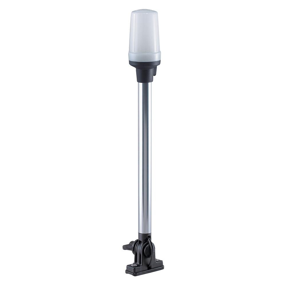 PERKO 1137DP0CHR FOLD DOWN ALL-ROUND POLE LIGHT - VERTICAL MOUNT - WHITE - The Twister Group Tools product