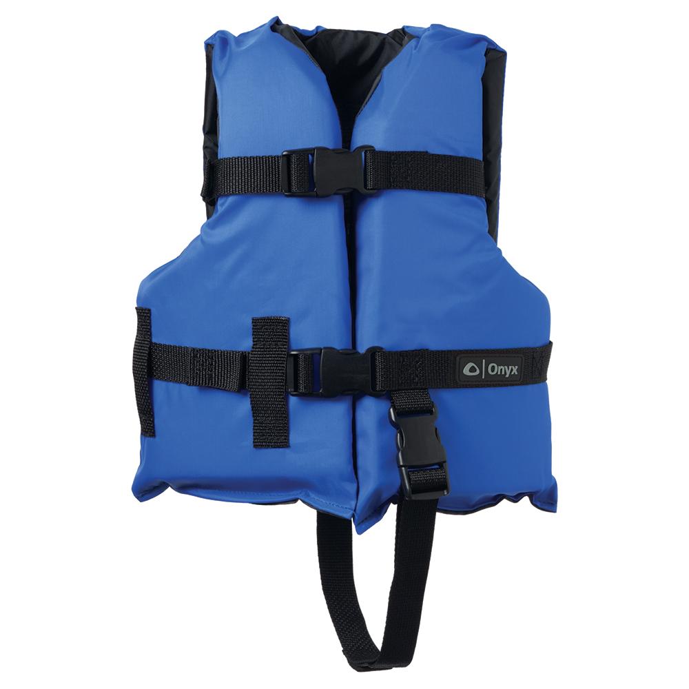 ONYX 103000-500-001-12 NYLON GENERAL PURPOSE LIFE JACKET - CHILD 30-50LBS - BLUE - The Twister Group Tools product