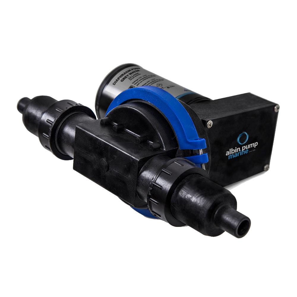 ALBIN 03-01-002 WASTE WATER DIAPHRAGM PUMP - 22L(5.8GPM) - 24V - The Twister Group Tools product