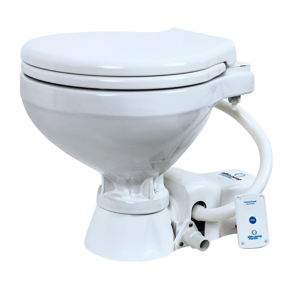 ALBIN 07-02-004 TOILET STANDARD ELECTRIC EVO COMPACT - 12V - High quality product image showing ALBIN 07-02-004 TOILET STANDARD ELECTRIC EVO COMPACT - 12V details and features