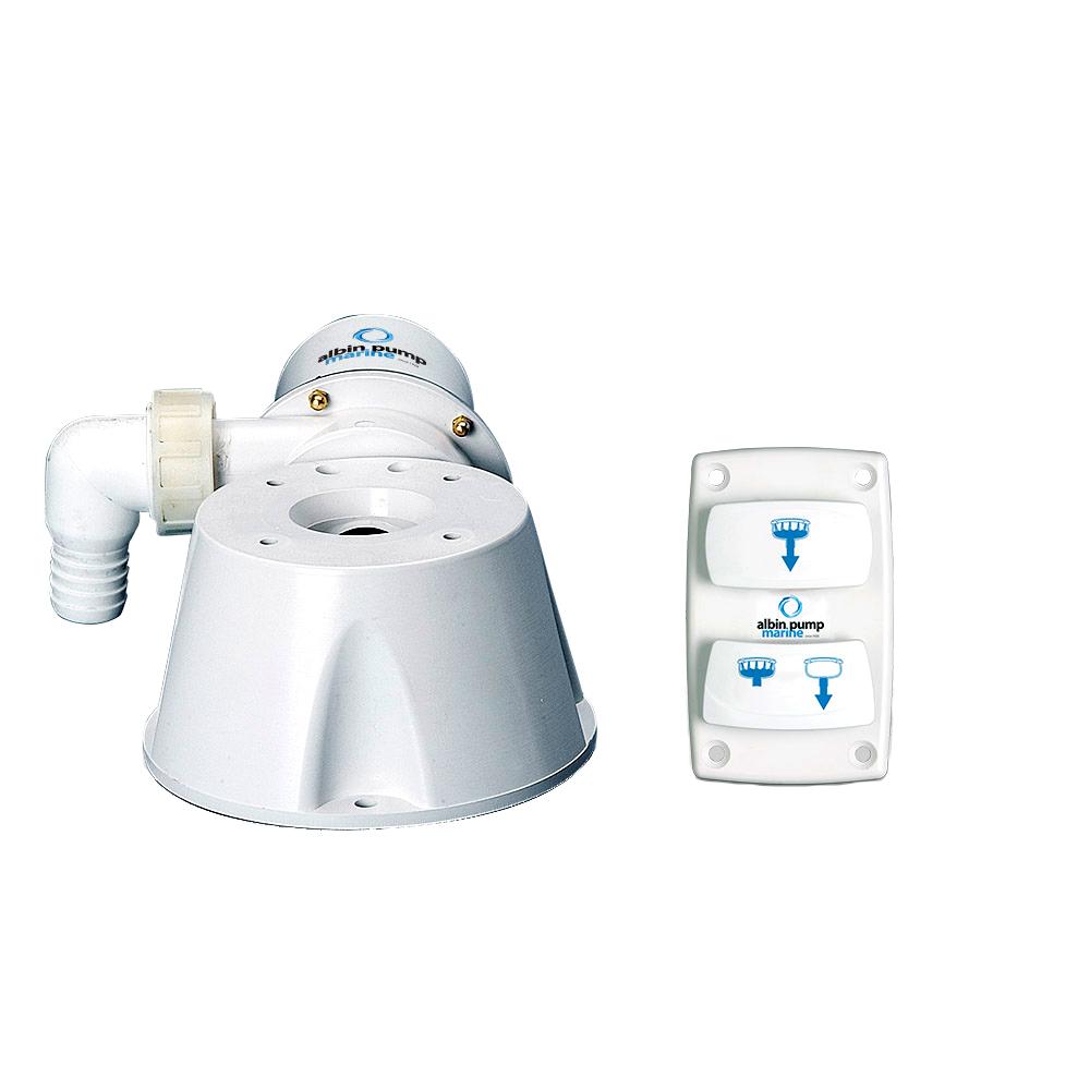 ALBIN 07-66-021 SILENT ELECTRIC TOILET KIT - 12V - High quality product image showing ALBIN 07-66-021 SILENT ELECTRIC TOILET KIT - 12V details and features