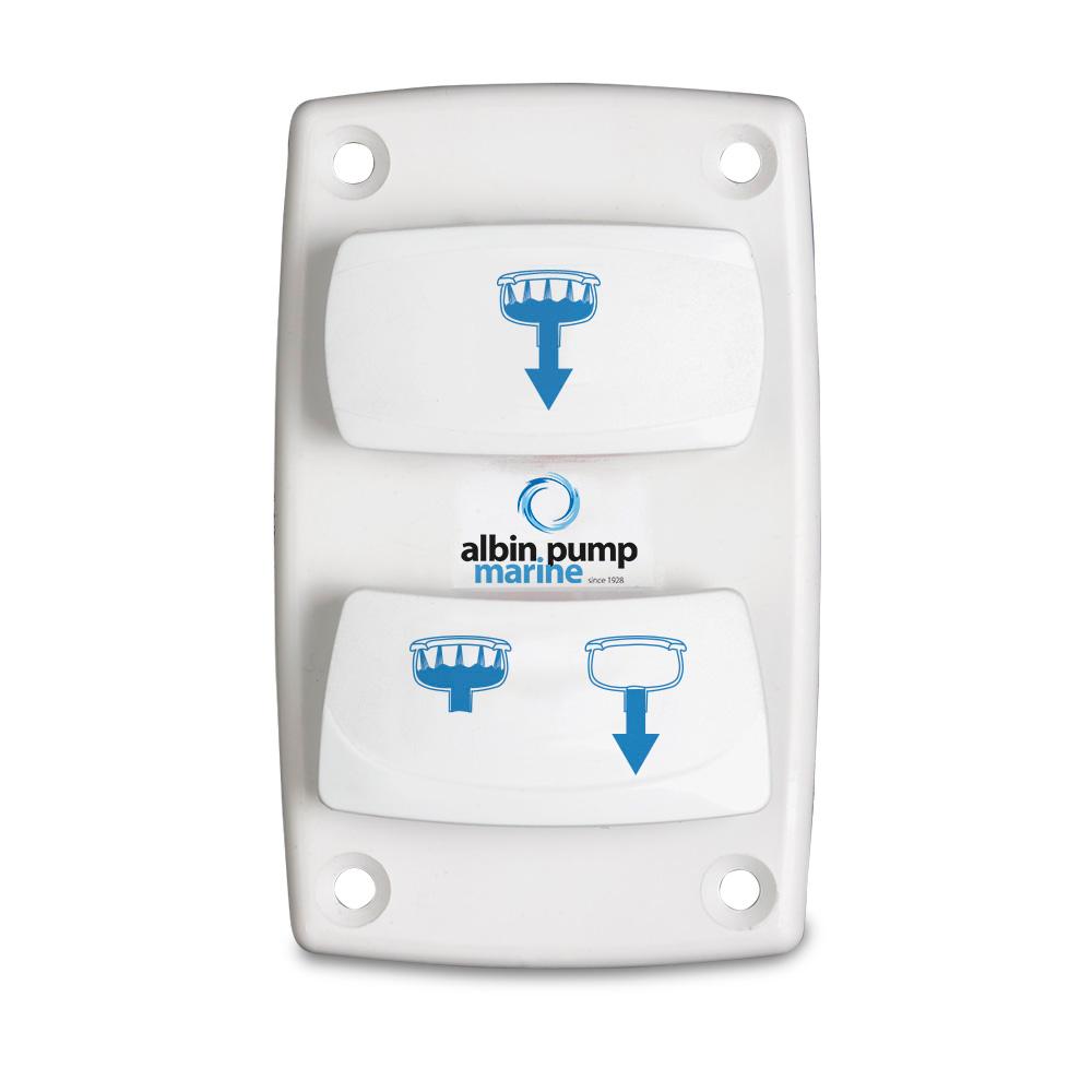 ALBIN 07-66-025 CONTROL SILENT ELECTRIC TOILET ROCKER SWITCH - High quality product image showing ALBIN 07-66-025 CONTROL SILENT ELECTRIC TOILET ROCKER SWITCH details and features