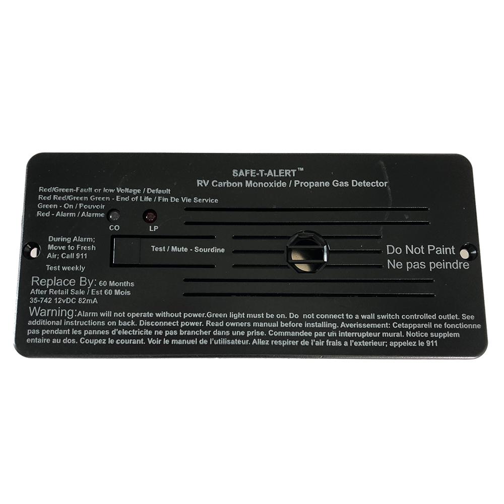SAFE-T-ALERT 35-742-BL COMBO CARBON MONOXIDE PROPANE ALARMS FLUSH MOUNT - BLACK - High quality product image showing SAFE-T-ALERT 35-742-BL COMBO CARBON MONOXIDE PROPANE ALARMS FLUSH MOUNT - BLACK details and features