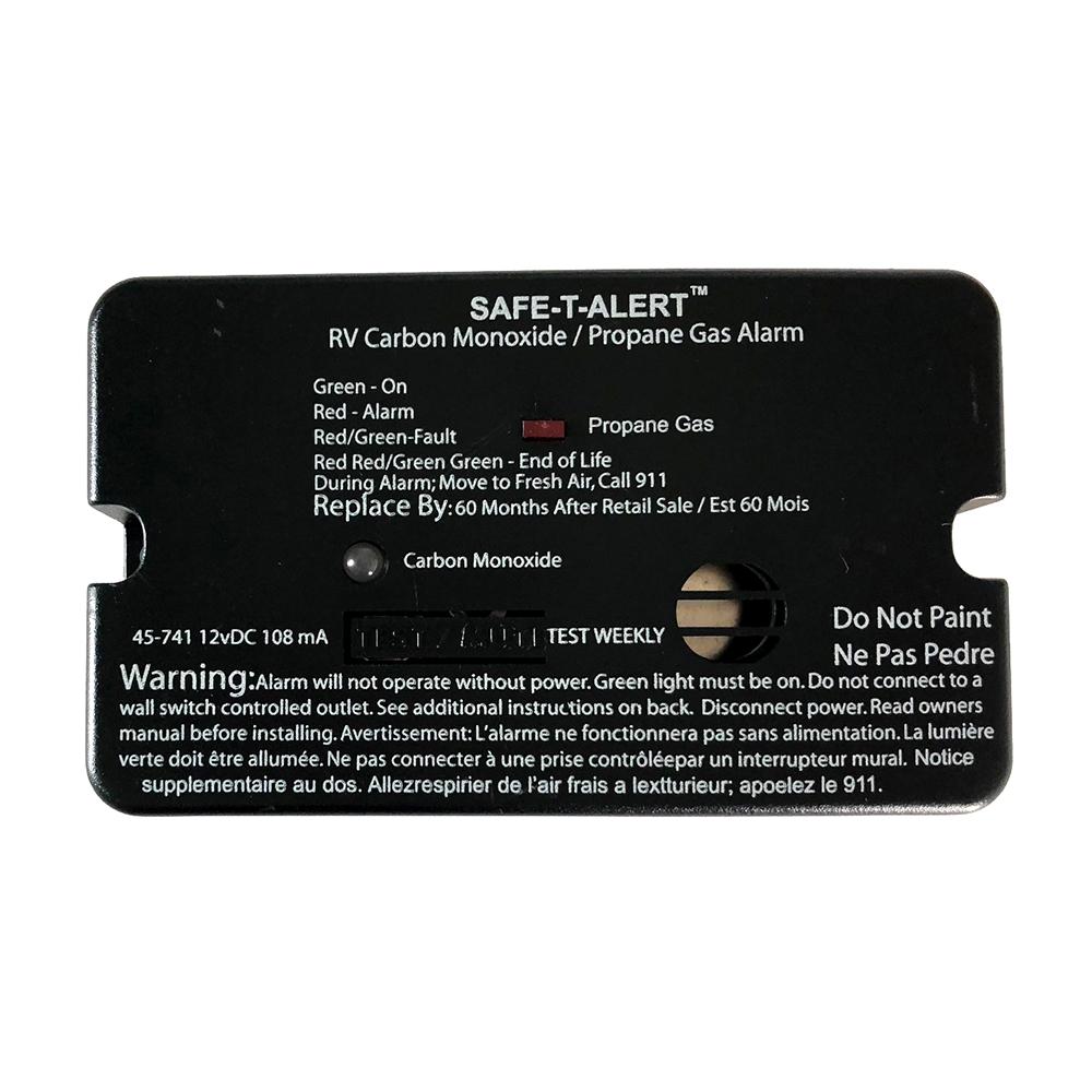 SAFE-T-ALERT 45-741 45-SERIES COMBO CARBON MONOXIDE PROPANE ALARM SURFACE MOUNT - BLACK - High quality product image showing SAFE-T-ALERT 45-741 45-SERIES COMBO CARBON MONOXIDE PROPANE ALARM SURFACE MOUNT - BLACK details and features