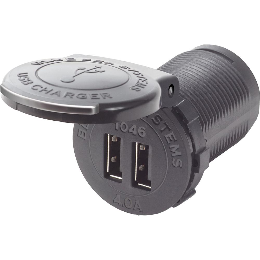 BLUE SEA 1046 48V DUAL USB CHARGER SOCKET MOUNT - The Twister Group Tools product