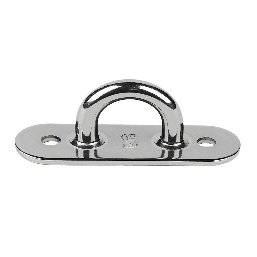 SCHAEFER 78-01 STAINLESS STEEL WELDED PAD EYE - 3 INCHL X 1 INCHW - High quality product image showing SCHAEFER 78-01 STAINLESS STEEL WELDED PAD EYE - 3 INCHL X 1 INCHW details and features