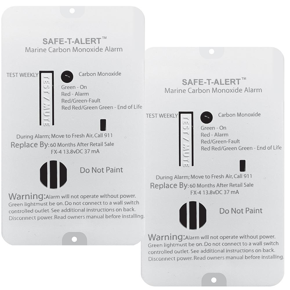 SAFE-T-ALERT FX-4MARINE2-PACK FX-4 CARBON MONOXIDE ALARM - 2-PACK - High quality product image showing SAFE-T-ALERT FX-4MARINE2-PACK FX-4 CARBON MONOXIDE ALARM - 2-PACK details and features