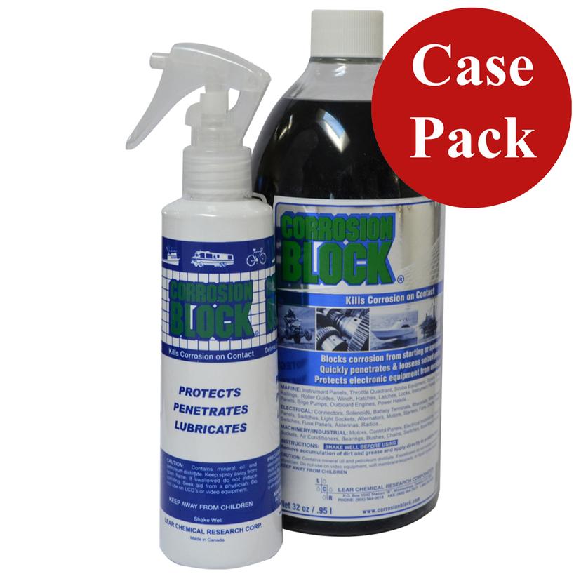 CORROSION BLOCK 20032CASE 32OZ BOTTLE WITH PUMP - NON-HAZMAT, NON-FLAMMABLE & NON-TOXIC (CASE OF 4)
