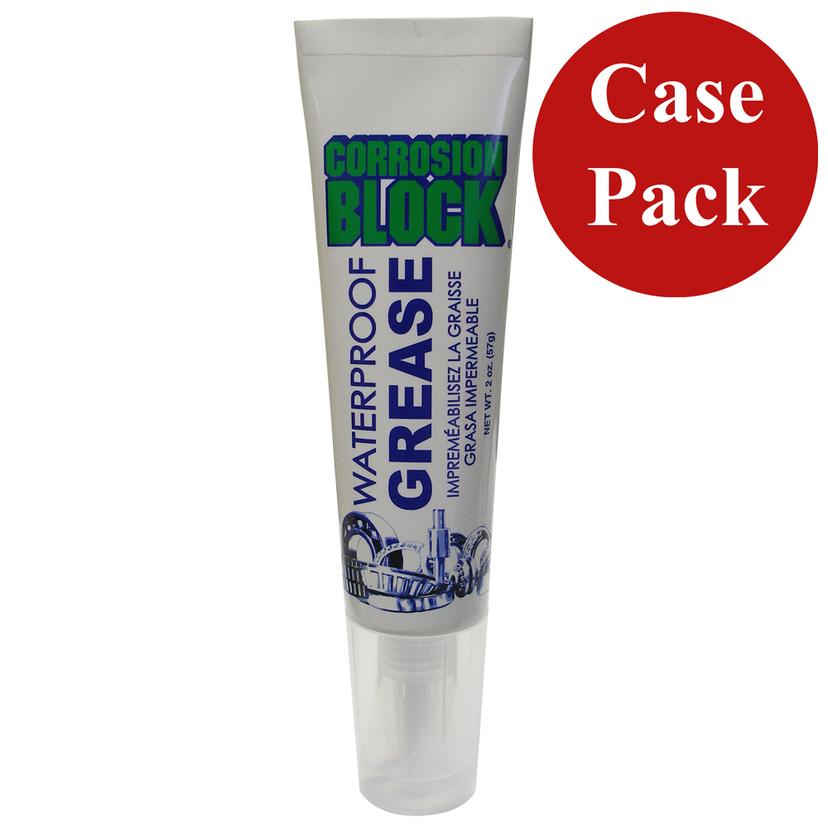 CORROSION BLOCK 25002CASE HIGH PERFORMANCE WATERPROOF GREASE - 2OZ TUBE - NON-HAZMAT, NON-FLAMMABLE & NON-TOXIC (CASE OF 24)