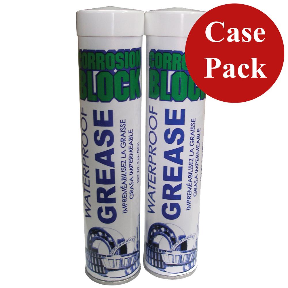 CORROSION BLOCK 25003CASE HIGH PERFORMANCE WATERPROOF GREASE - (2)2OZ TUBE - NON-HAZMAT, NON-FLAMMABLE & NON-TOXIC (CASE OF 6) - High quality product image showing CORROSION BLOCK 25003CASE HIGH PERFORMANCE WATERPROOF GREASE - (2)2OZ TUBE - NON-HAZMAT, NON-FLAMMABLE & NON-TOXIC (CASE OF 6) details and features
