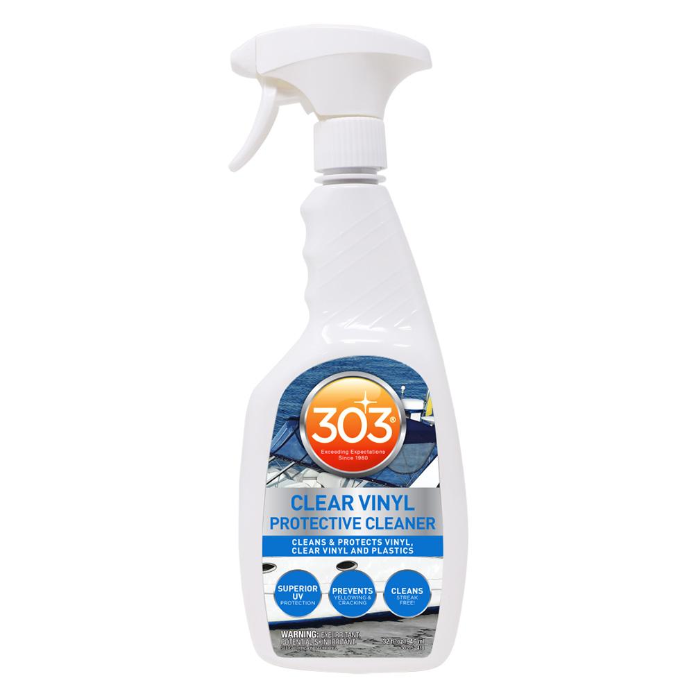 303 30215 MARINE CLEAR VINYL PROTECTIVE CLEANER W/TRIGGER SPRAYER - 32OZ - High quality product image showing 303 30215 MARINE CLEAR VINYL PROTECTIVE CLEANER W/TRIGGER SPRAYER - 32OZ details and features