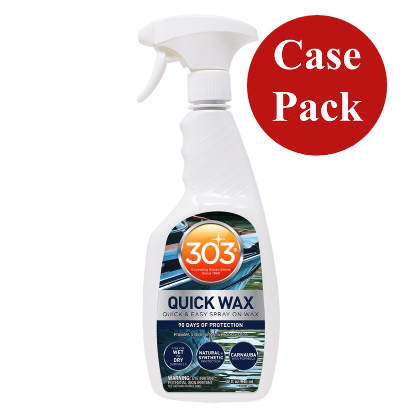 303 30213CASE MARINE QUICK WAX WITH TRIGGER SPRAYER - 32OZ (CASE OF 6)