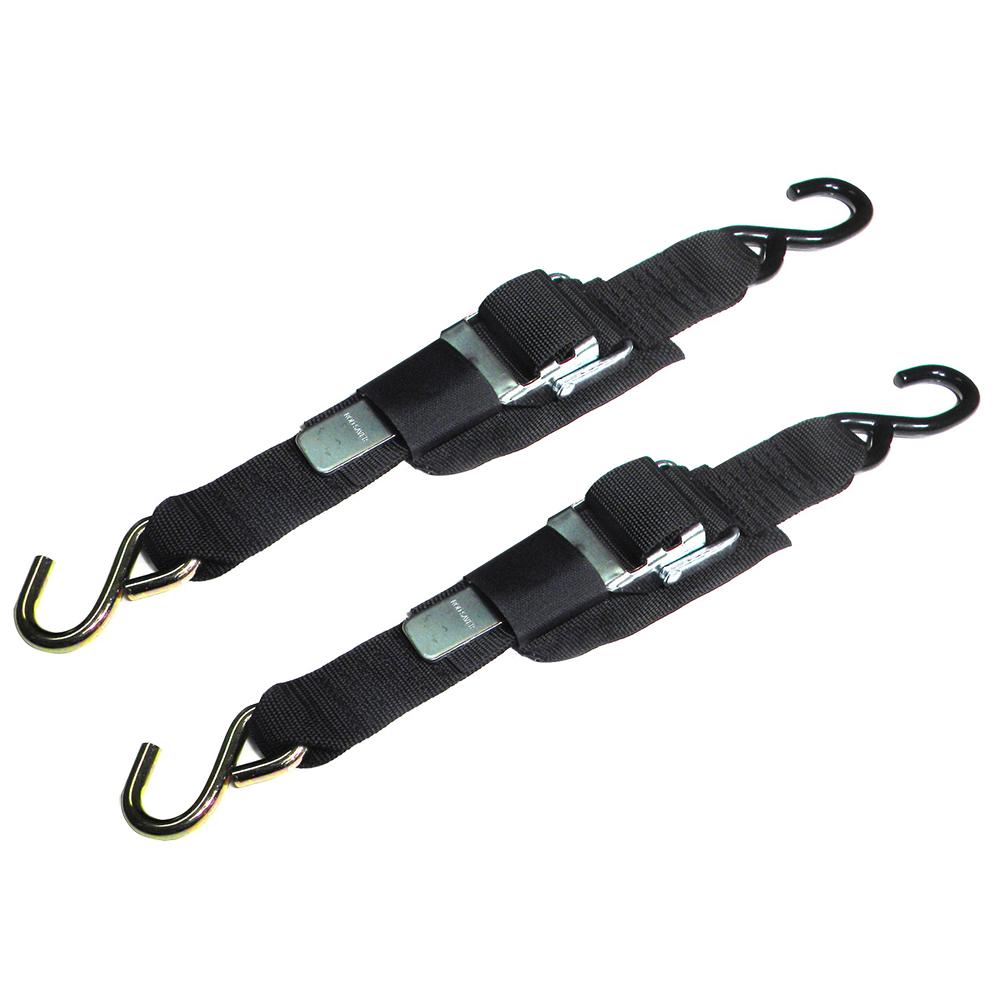 ROD SAVER 2PB4 PADDLE BUCKLE TRAILER TIE-DOWN - 2 INCH X 4FT - PAIR - High quality product image showing ROD SAVER 2PB4 PADDLE BUCKLE TRAILER TIE-DOWN - 2 INCH X 4FT - PAIR details and features