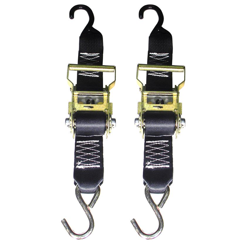 ROD SAVER R2TTD3 HEAVY-DUTY RATCHET TRAILER TIE-DOWN - 2 INCH X 3FT - PAIR