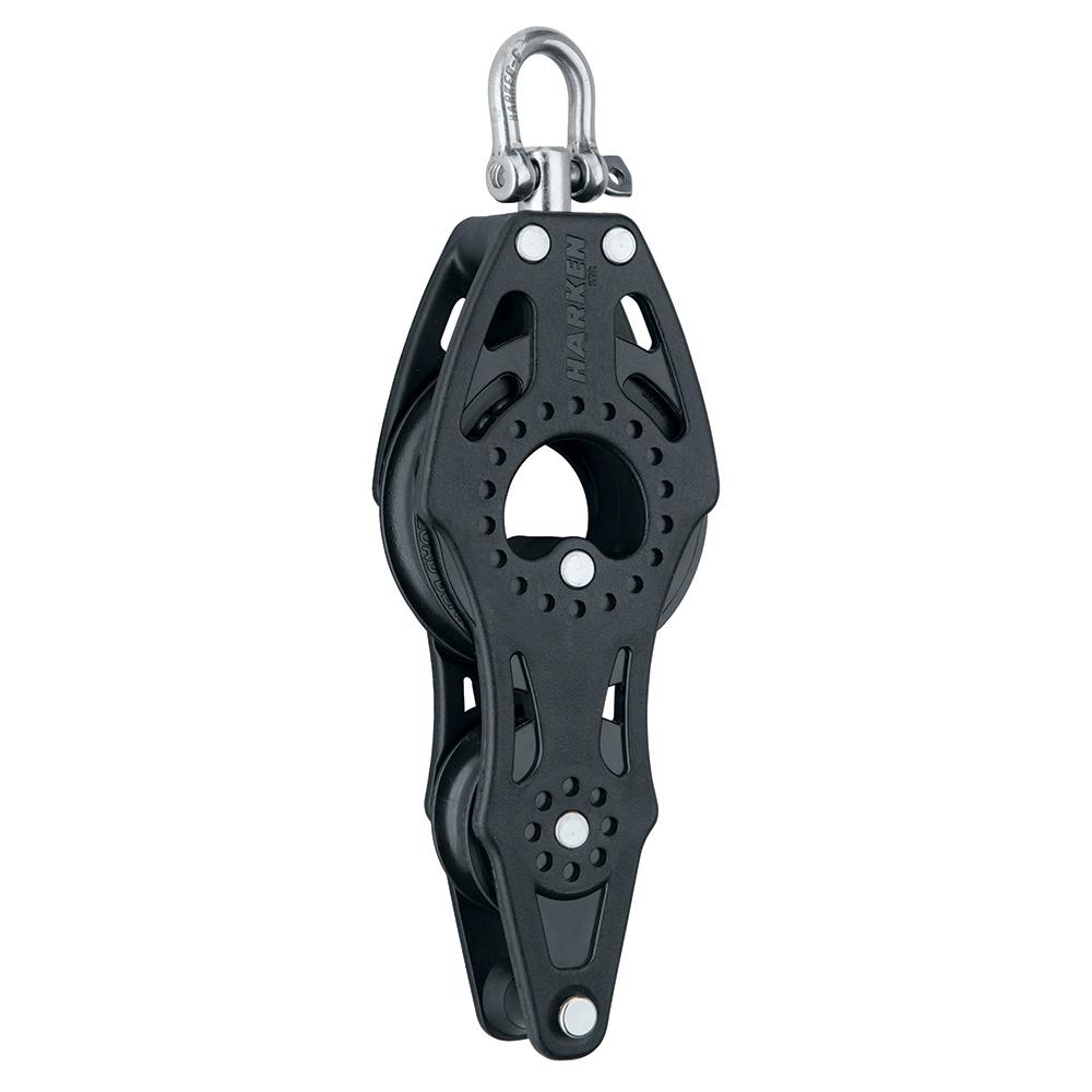 HARKEN 2622 57MM CARBO AIR FIDDLE BLOCK W/SWIVEL & BECKET - High quality product image showing HARKEN 2622 57MM CARBO AIR FIDDLE BLOCK W/SWIVEL & BECKET details and features