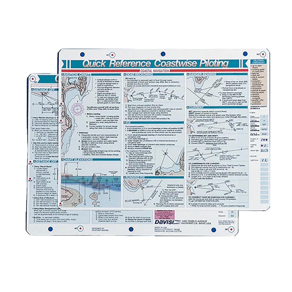 DAVIS INSTRUMENTS 126 QUICK REFERENCE COASTWISE PILOTING CARD - High quality product image showing DAVIS INSTRUMENTS 126 QUICK REFERENCE COASTWISE PILOTING CARD details and features