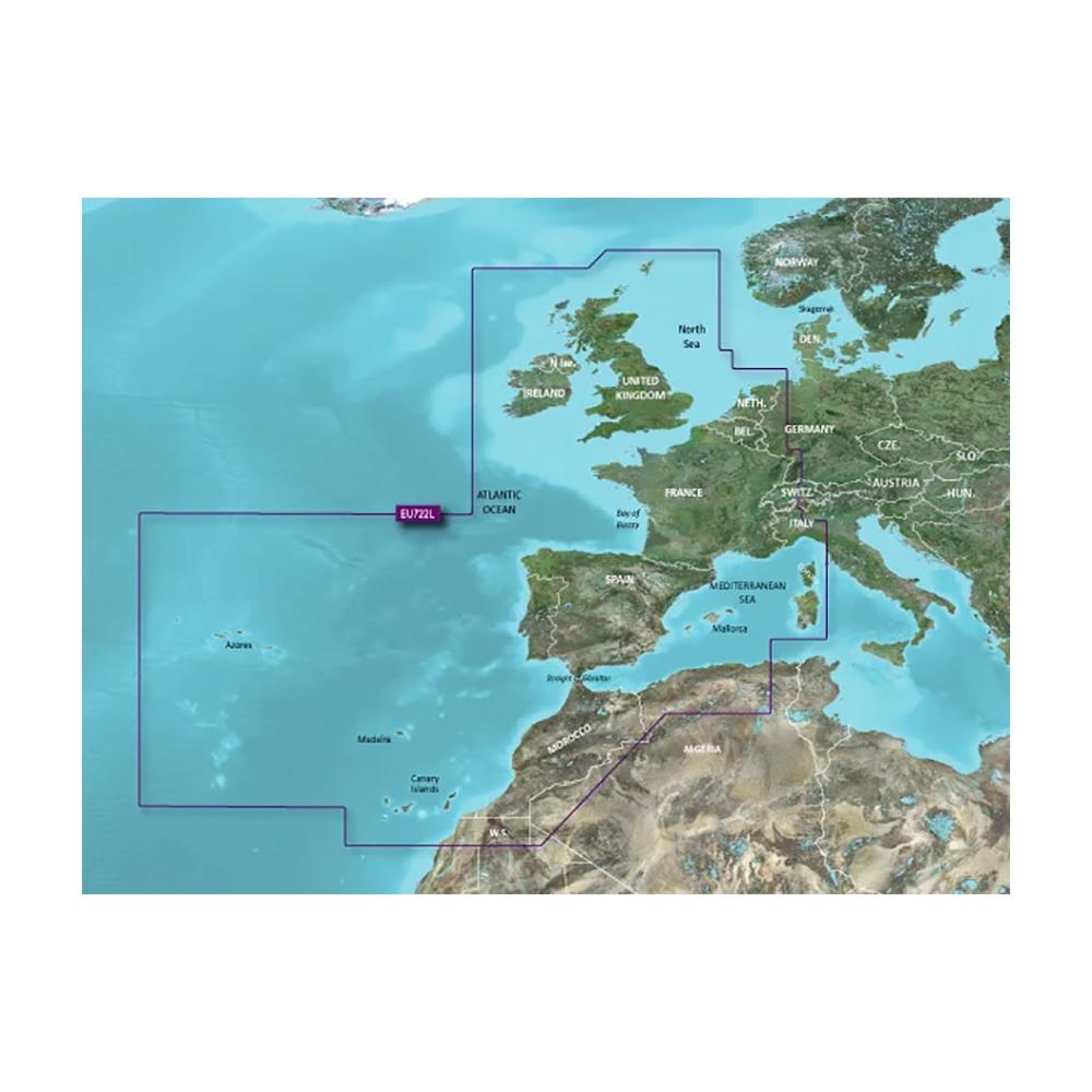 GARMIN 010-C1156-00 VEU722L EUROPE ATLANTIC COAST BLUECHART G3 VISION - The Twister Group Tools product