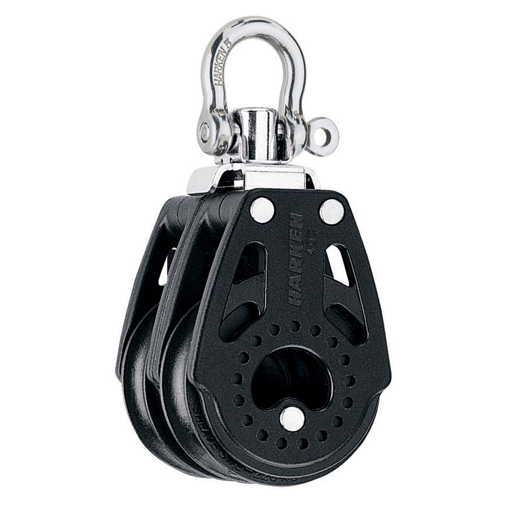 HARKEN 2638 40MM CARBO AIR DOUBLE SWIVEL BLOCK - High quality product image showing HARKEN 2638 40MM CARBO AIR DOUBLE SWIVEL BLOCK details and features
