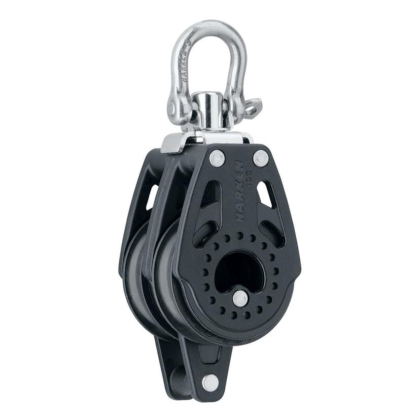 HARKEN 2639 40MM CARBO AIR DOUBLE SWIVEL BLOCK W/BECKET