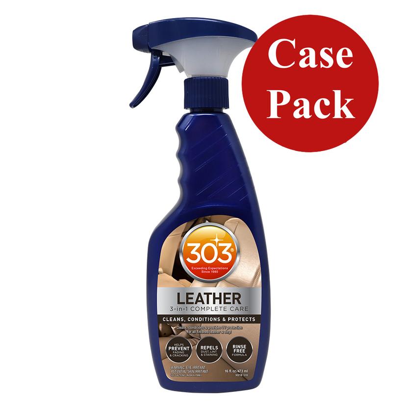 303 30218CASE AUTOMOTIVE LEATHER 3-IN-1 COMPLETE CARE - 16OZ *CASE OF 6*