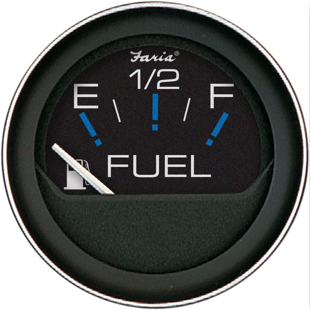 FARIA 13001 CORAL 2 INCH FUEL LEVEL GAUGE (E-1/2-F) - High quality product image showing FARIA 13001 CORAL 2 INCH FUEL LEVEL GAUGE (E-1/2-F) details and features