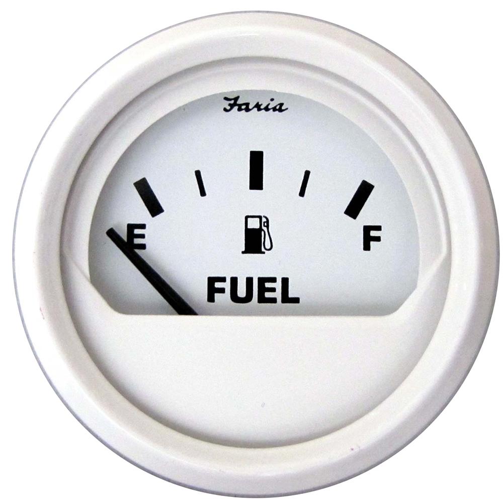 FARIA 13117 DRESS WHITE 2 INCH FUEL LEVEL GAUGE (METRIC) - The Twister Group Tools product