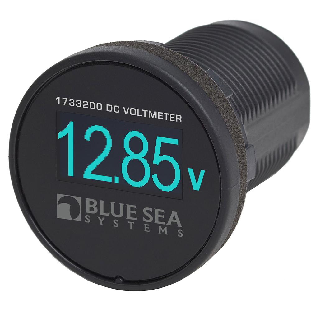 BLUE SEA 1733200 MINI OLED VOLTMETER - BLUE - The Twister Group Tools product