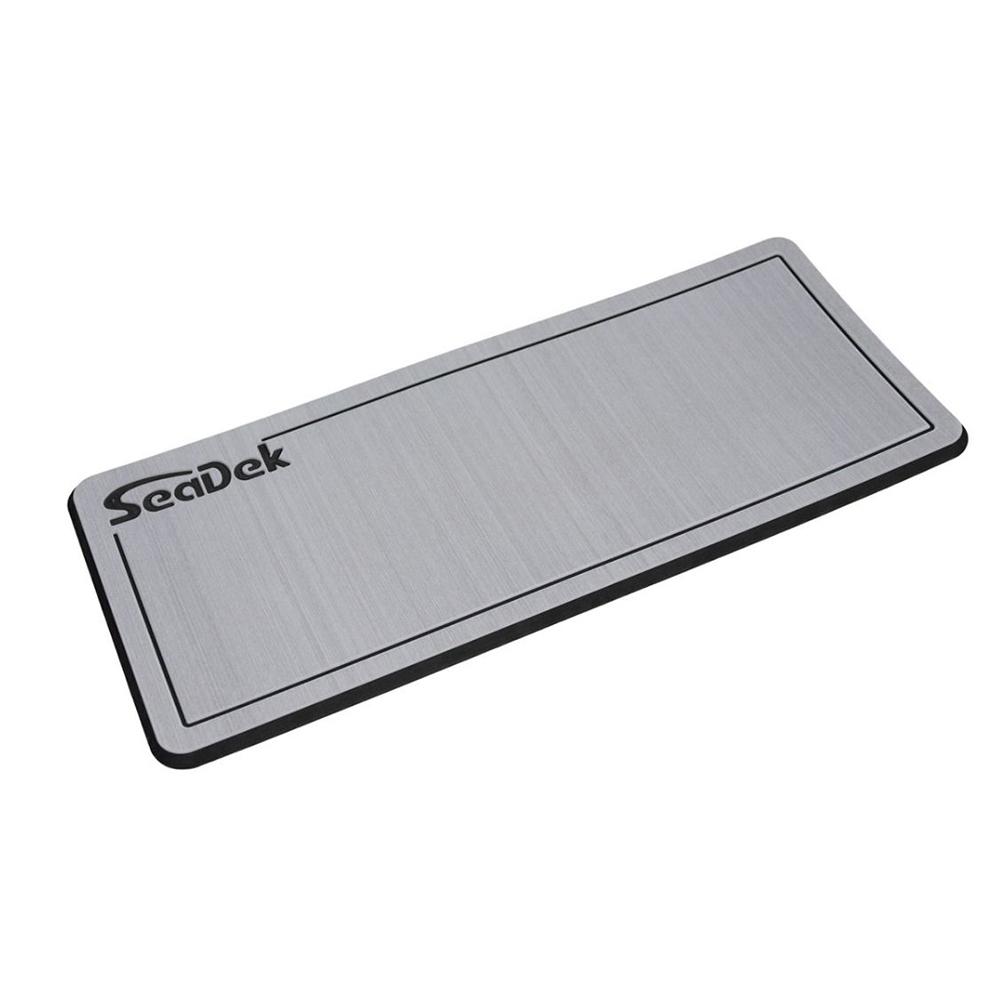 SEADEK 37925-80324 DUAL DENSITY HELM PAD - 14 INCH X 36 INCH 20MM - SMALL - STORM GRAY/BLACK W/ROUTED SD LOGO - High quality product image showing SEADEK 37925-80324 DUAL DENSITY HELM PAD - 14 INCH X 36 INCH 20MM - SMALL - STORM GRAY/BLACK W/ROUTED SD LOGO details and features
