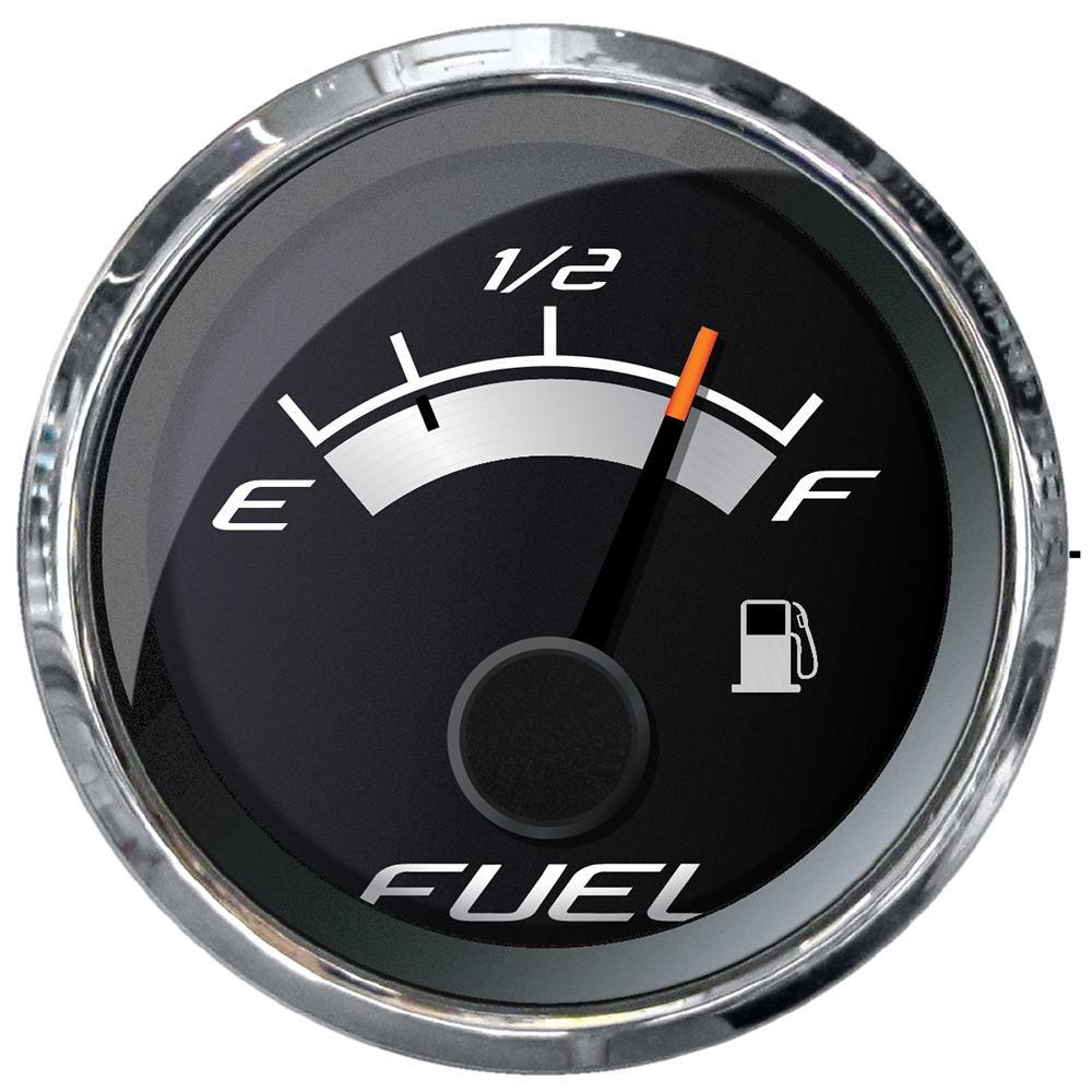 FARIA 22021 PLATINUM 2 INCH FUEL LEVEL GAUGE (E-1/2-F) - High quality product image showing FARIA 22021 PLATINUM 2 INCH FUEL LEVEL GAUGE (E-1/2-F) details and features