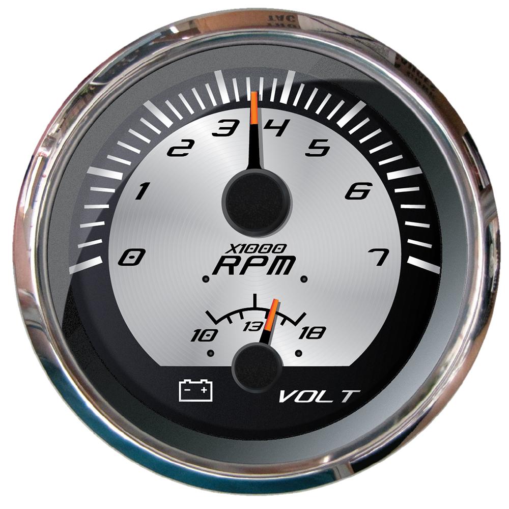 FARIA 22016 PLATINUM 4 INCH MULTI-FUNCTION - TACHOMETER & VOLTMETER - The Twister Group Tools product