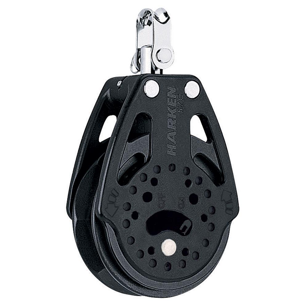 HARKEN 2135 57MM CARBO SINGLE RATCHET BLOCK W/SWIVEL - High quality product image showing HARKEN 2135 57MM CARBO SINGLE RATCHET BLOCK W/SWIVEL details and features
