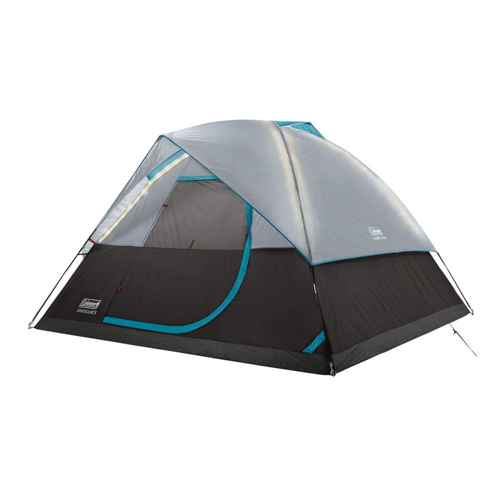 COLEMAN 2000035457 ONESOURCE RECHARGEABLE 4-PERSON CAMPING DOME TENT W/AIRFLOW SYSTEM & LED LIGHTING - High quality product image showing COLEMAN 2000035457 ONESOURCE RECHARGEABLE 4-PERSON CAMPING DOME TENT W/AIRFLOW SYSTEM & LED LIGHTING details and features