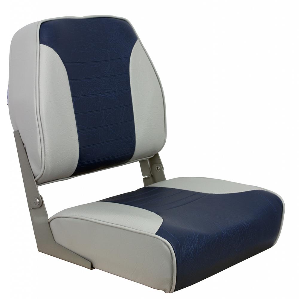 SPRINGFIELD 1040651 ECONOMY MULTI-COLOR FOLDING SEAT - GREY/BLUE - High quality product image showing SPRINGFIELD 1040651 ECONOMY MULTI-COLOR FOLDING SEAT - GREY/BLUE details and features