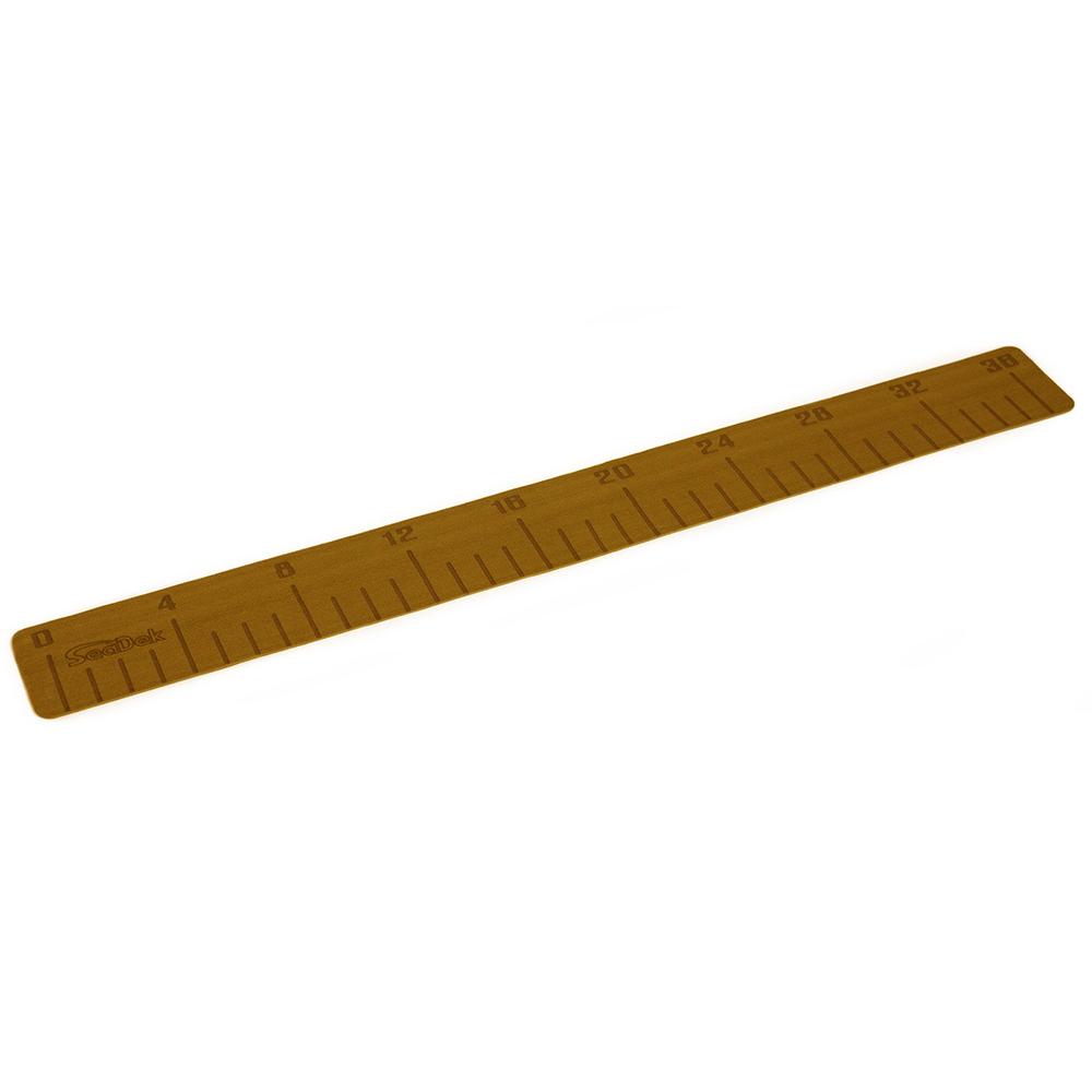 SEADEK 22135-80090 4 INCH X 36 INCH 3MM FISH RULER W/LASER LOGO MOCHA BRUSHED - 101.6MM X 965.2MM X 3MM - High quality product image showing SEADEK 22135-80090 4 INCH X 36 INCH 3MM FISH RULER W/LASER LOGO MOCHA BRUSHED - 101.6MM X 965.2MM X 3MM details and features