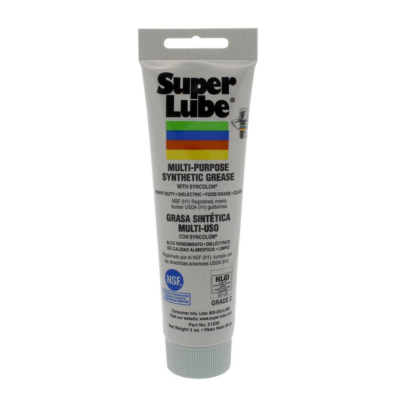 SUPER LUBE 21030 MULTI-PURPOSE SYNTHETIC GREASE W/SYNCOLON(PTFE) - 3OZ TUBE