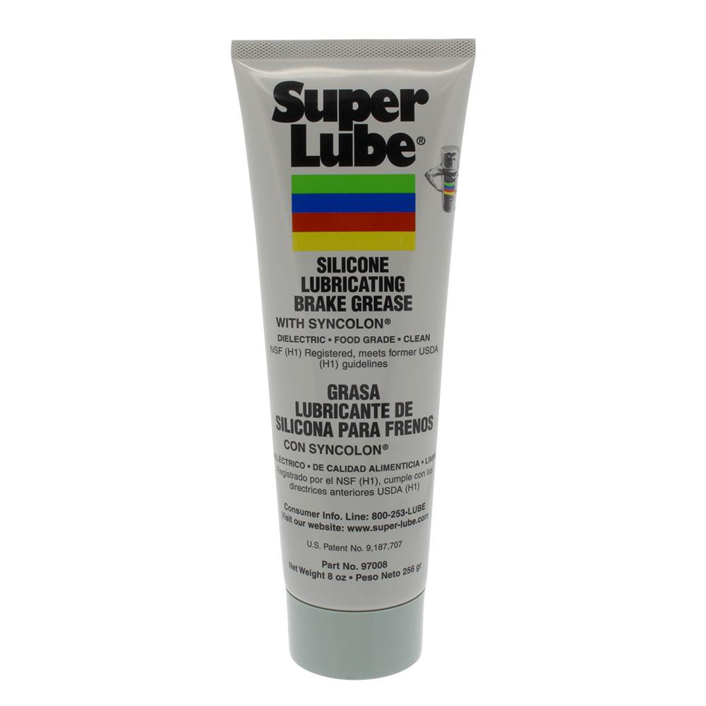 SUPER LUBE 97008 SILICONE LUBRICATING BRAKE GREASE W/SYNCOLON(PTFE) - 8OZ TUBE - High quality product image showing SUPER LUBE 97008 SILICONE LUBRICATING BRAKE GREASE W/SYNCOLON(PTFE) - 8OZ TUBE details and features