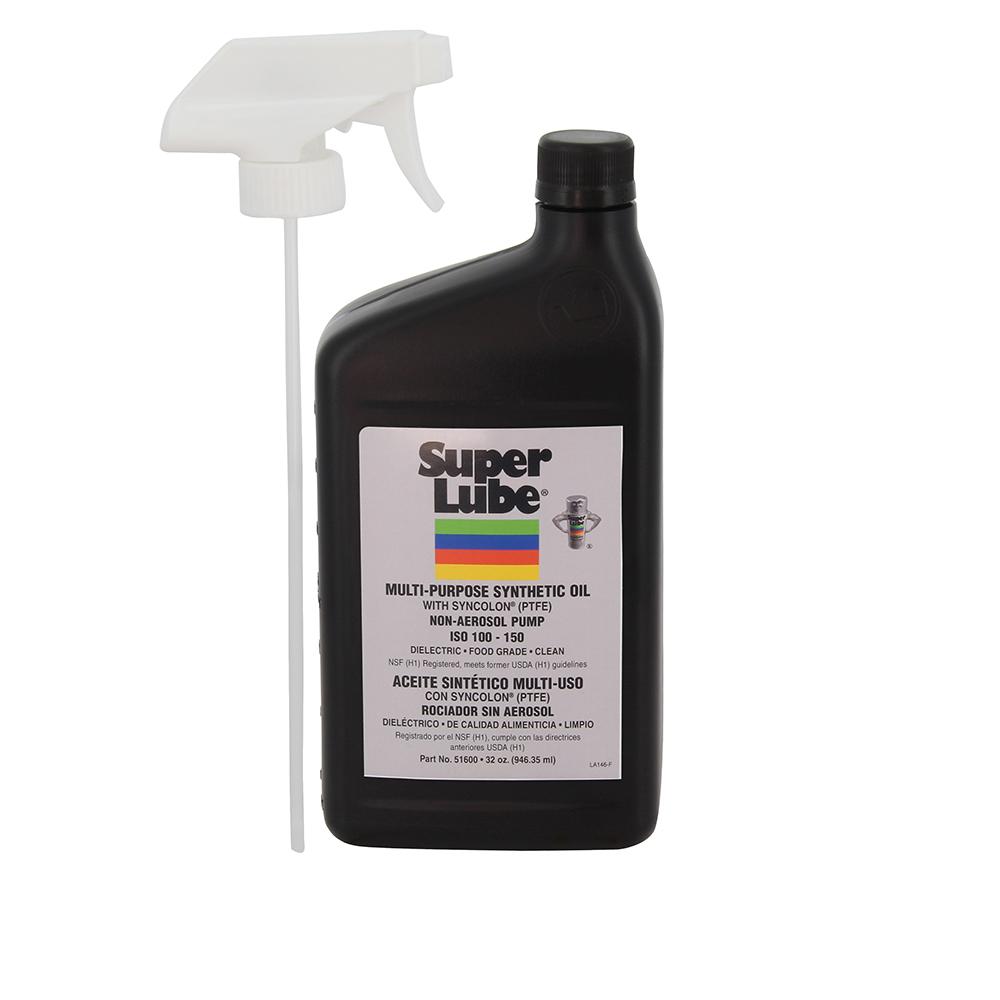 SUPER LUBE 51600 FOOD GRADE SYNTHETIC OIL - 1QT TRIGGER SPRAYER - High quality product image showing SUPER LUBE 51600 FOOD GRADE SYNTHETIC OIL - 1QT TRIGGER SPRAYER details and features