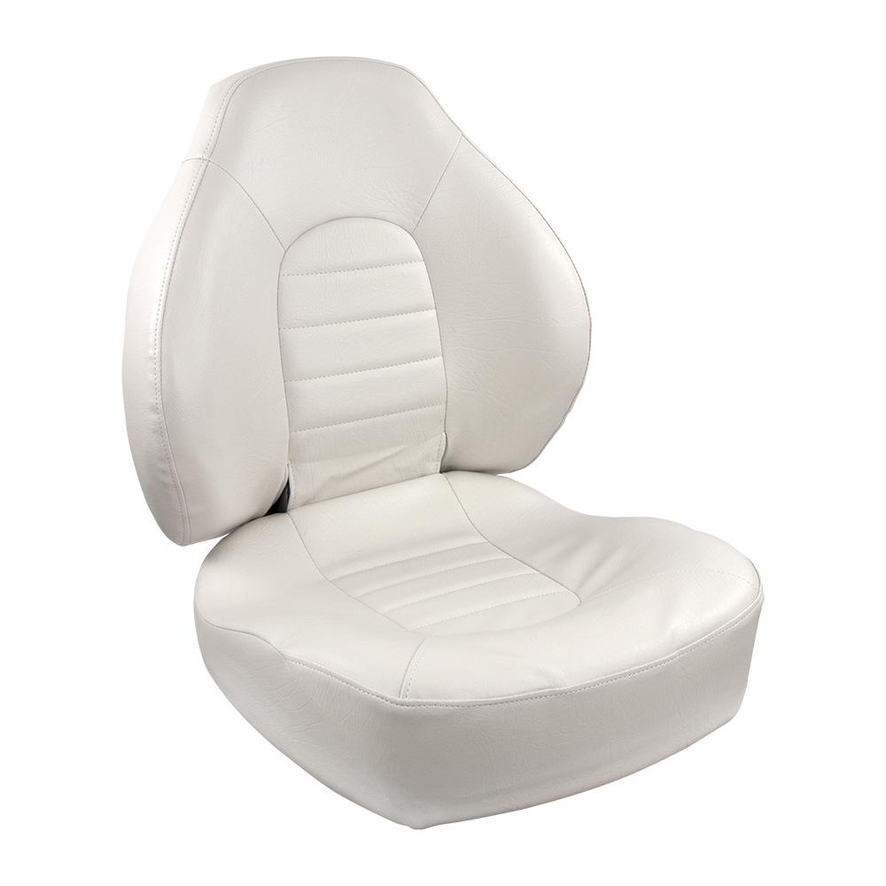 SPRINGFIELD 1041636 FISH PRO MID BACK FOLDING SEAT - WHITE - High quality product image showing SPRINGFIELD 1041636 FISH PRO MID BACK FOLDING SEAT - WHITE details and features