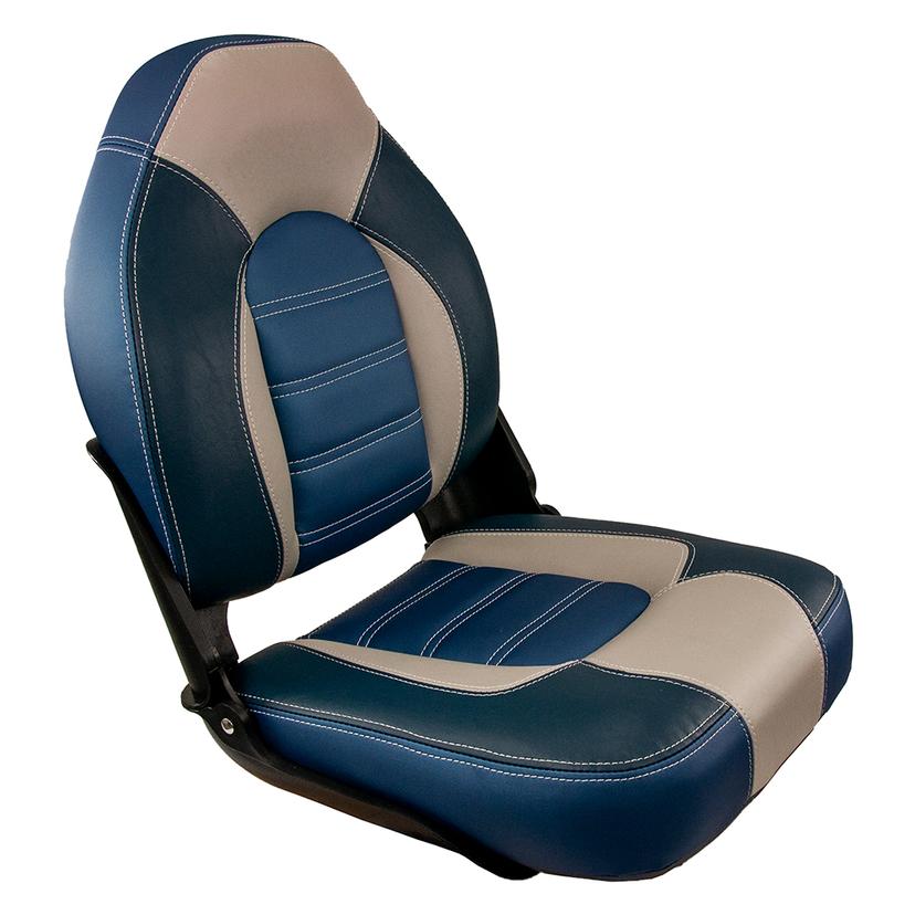 SPRINGFIELD 1061069-B SKIPPER PREMIUM HB FOLDING SEAT - BLUE/GREY